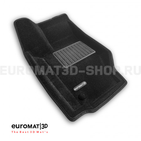 Текстильные 3D коврики Euromat3D Business в салон для Jeep Grand Cherokee (2006-2010) № EMC3D-002761