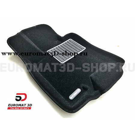 Текстильные 3D коврики Euromat3D Business в салон для Infiniti EX (2008-2014) № EMC3D-002808