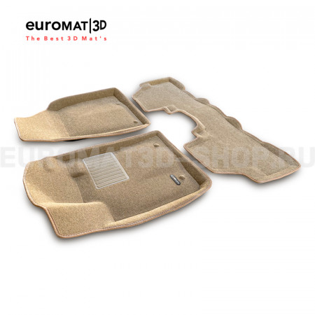 Текстильные 3D коврики Euromat3D Business в салон для Lexus RX (2009-2014) № EMC3D-003209T Бежевые