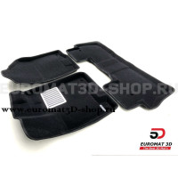 Текстильные 3D коврики Euromat3D Lux в салон для Acura MDX (2014-) № EM3D-000002