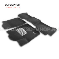 Текстильные 3D коврики Euromat3D Lux в салон для Nissan Patrol (2010-) № EM3D-002813