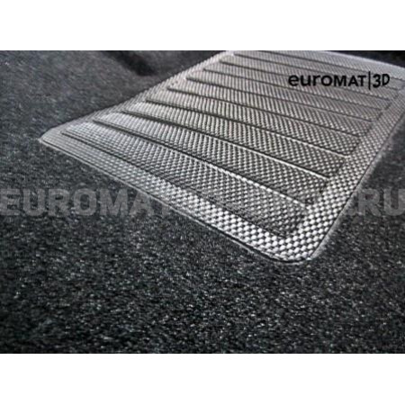 Текстильные 3D коврики Euromat3D Business в салон для Renault Kaptur (2016-) № EMC3D-004206