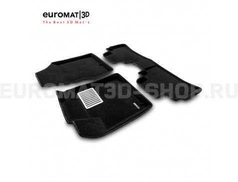 Текстильные 3D коврики Euromat3D Lux в салон для Nissan Murano (Z52) (2016-) № EM3D-003729