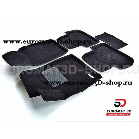 Текстильные 3D коврики Euromat3D Business в салон для Volkswagen Passat B4 (1988-1996) № EMC3D-005430