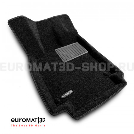 Текстильные 3D коврики Euromat3D Premium в салон для Audi A6 (2011-2018) № EMPR3D-001107