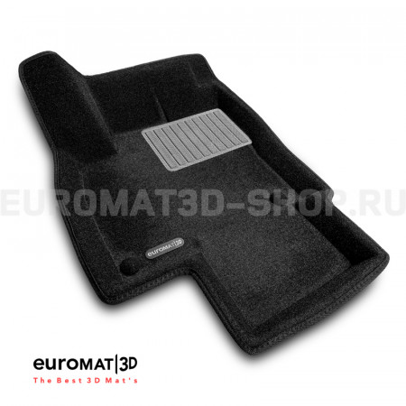 Текстильные 3D коврики Euromat3D Premium в салон для Volkswagen Tiguan (2017-2024) № EMPR3D-005415