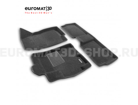 Текстильные 3D коврики Euromat3D Premium в салон для Exeed LX (2022-) № EMPR3D-001425