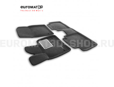 Текстильные 3D коврики Euromat3D Lux в салон для Voyah Free (2021-) № EM3D-005700G Серые Текстильные 3D коврики Euromat3D Lux в салон для Voyah Free (2021-) № EM3D-005700G Серые