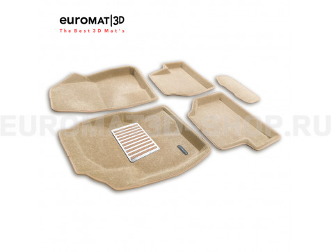 Текстильные 3D коврики Euromat3D Lux в салон для Ford Focus 2 (2005-2011) № EM3D-002214T Бежевые Текстильные 3D коврики Euromat3D Lux в салон для Ford Focus 2 (2005-2011) № EM3D-002214T Бежевые