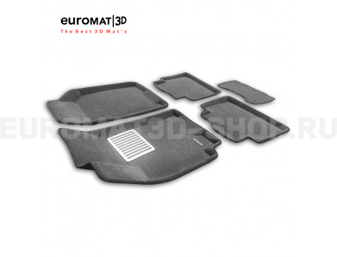 Текстильные 3D коврики Euromat3D Lux в салон для Ravon Gentra (2015-2022) № EM3D-001506G Серые Текстильные 3D коврики Euromat3D Lux в салон для Ravon Gentra (2015-2022) № EM3D-001506G Серые