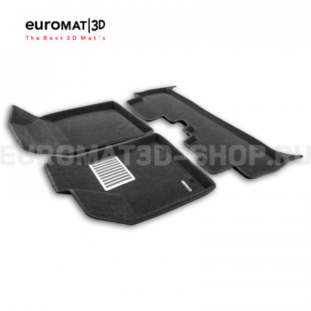 Текстильные 3D коврики Euromat3D Lux в салон для BYD Seagull (2023-) № EM3D-001256